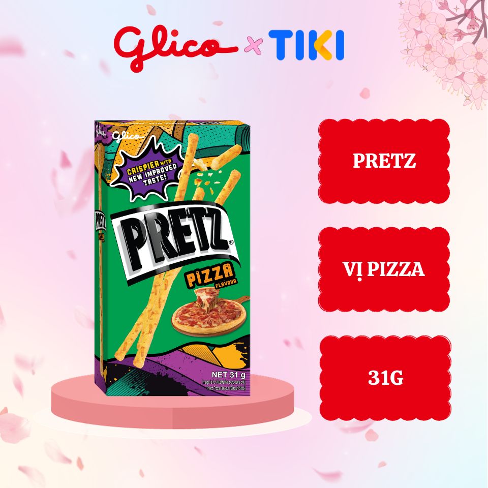 Bánh que nướng giòn vị pizza GLICO Pretz Pizza Flavour