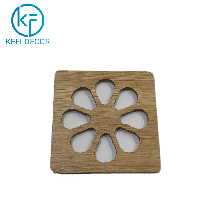 Combo 100 Miếng lót nồi lót cốc bằng gỗ sang trọng Cách Nhiệt size 10*10, Tấm Lót Bảo Vệ Mặt Bàn KEFI Decor