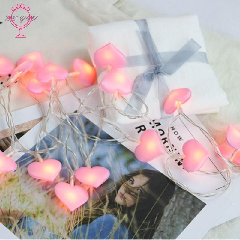 1 Dây Đèn Led Hình Trái Tim Trang Trí Tiệc Cưới, Phòng Ngủ