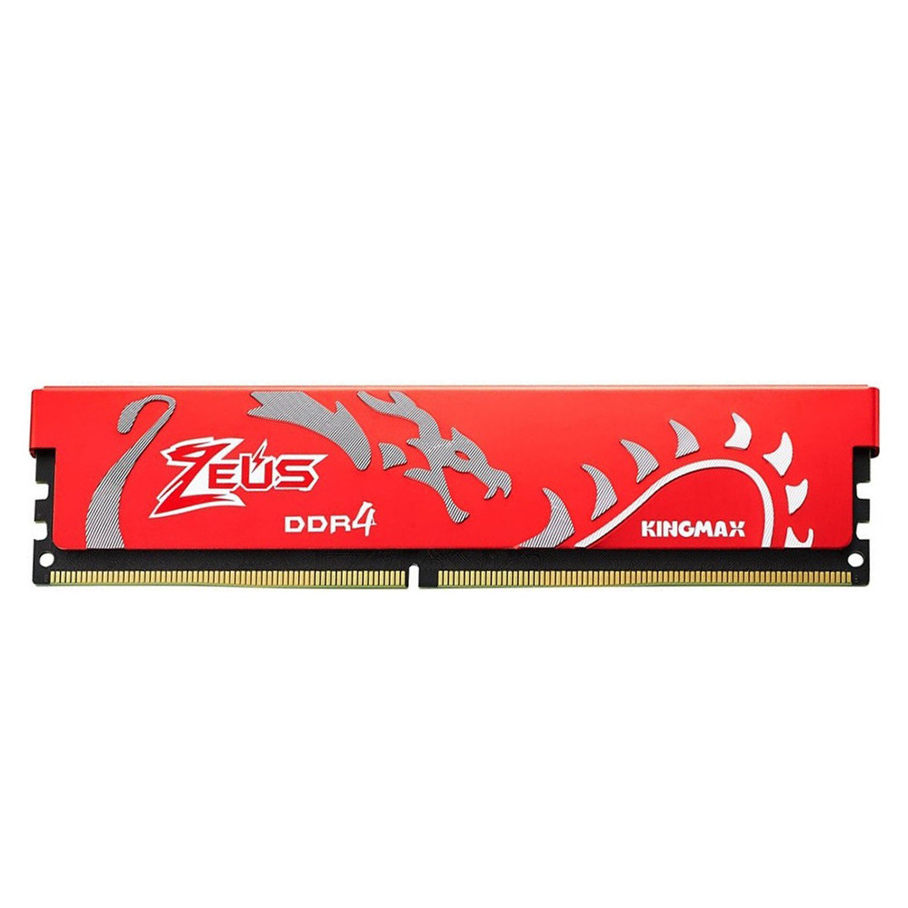 Bộ nhớ DDR4 Kingmax 8GB (2666) ZEUS Dragon Heatsink (Đỏ) - Hàng chính hãng