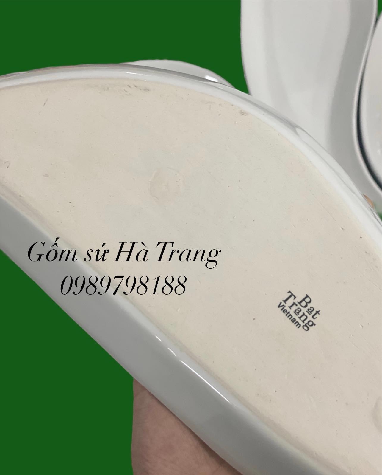 Bộ đĩa sen Việt Nam Tôi Yêu Việt Nam chất liệu gốm sứ Bát Tràng cao cấp