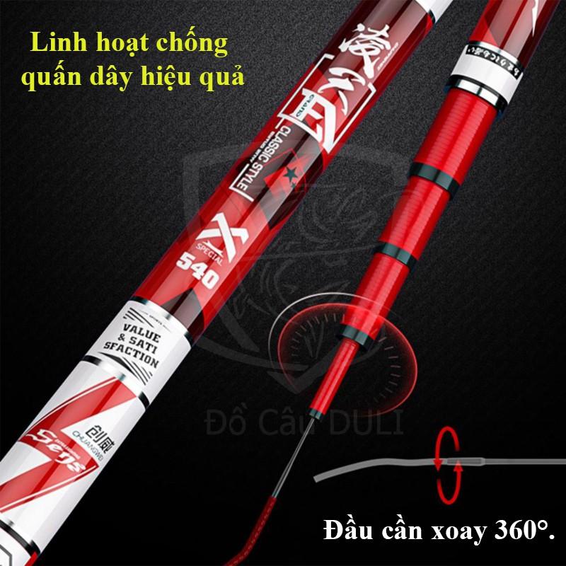 Cần câu tay Chuangwei Lăng Thiên Hoàn Mỹ chuyên câu đài độ cứng 5H, 6H Top 1 Trung Quốc CC-1