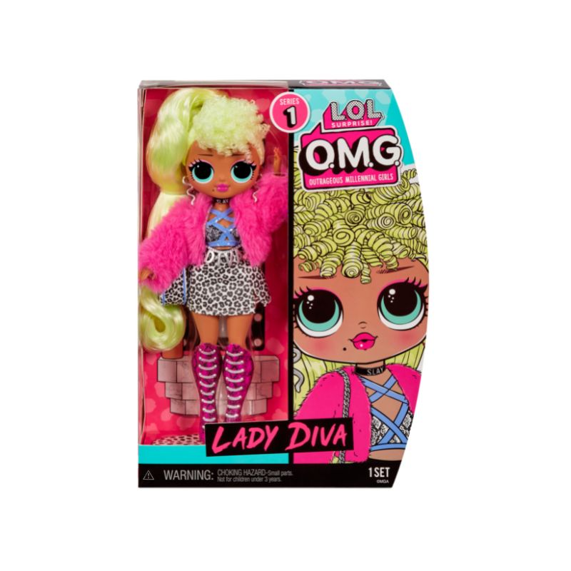 Đồ Chơi LOL SURPRISE Cô Nàng Thời Trang Omg Series 1 - Lady Diva 580539EUC