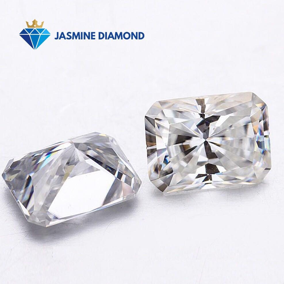 Kim cương nhân tạo Mỹ Moissanite giác cắt Radiant