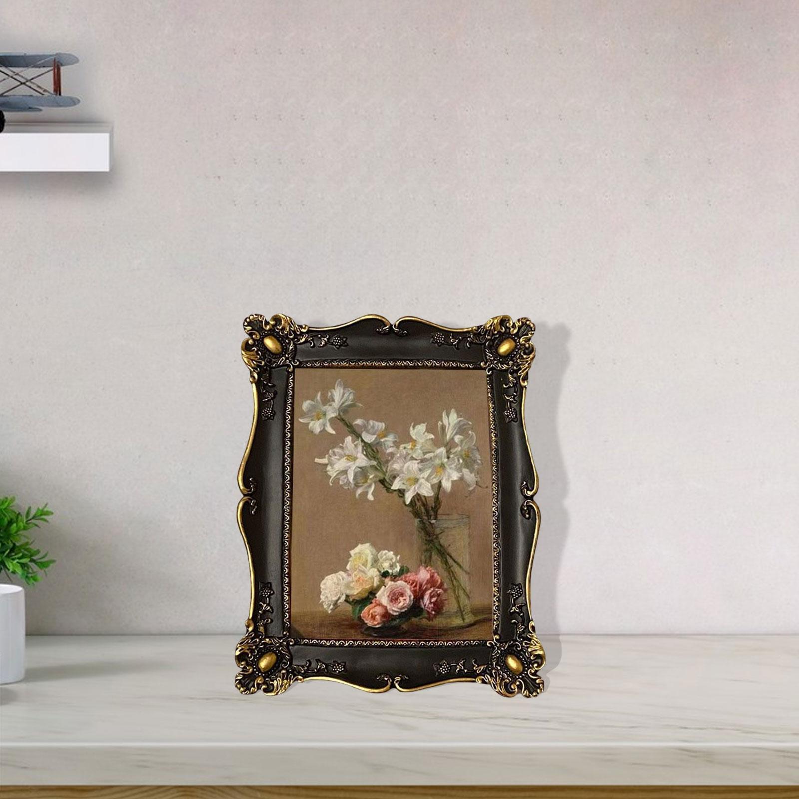 Retro Style Photo Frame Desktop Picture Frame Picture Holder for Ornament