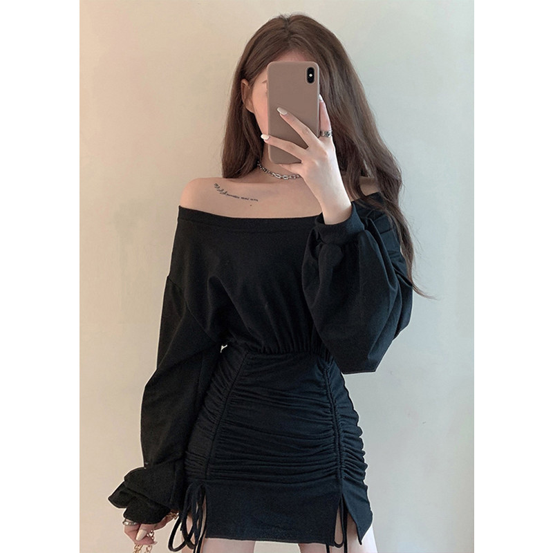 Váy Body Tay Dài Xỏ Ngón Rút Dây Eo Lazadavn #1 Váy Body Tay Dài Xỏ Ngón Rút Dây Eo Lazadavn