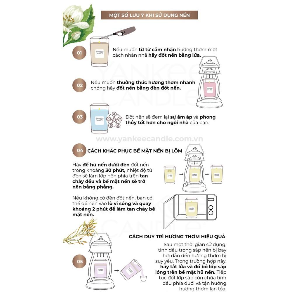 Nến ly vuông Elevation Yankee Candle size M - Shore Breeze