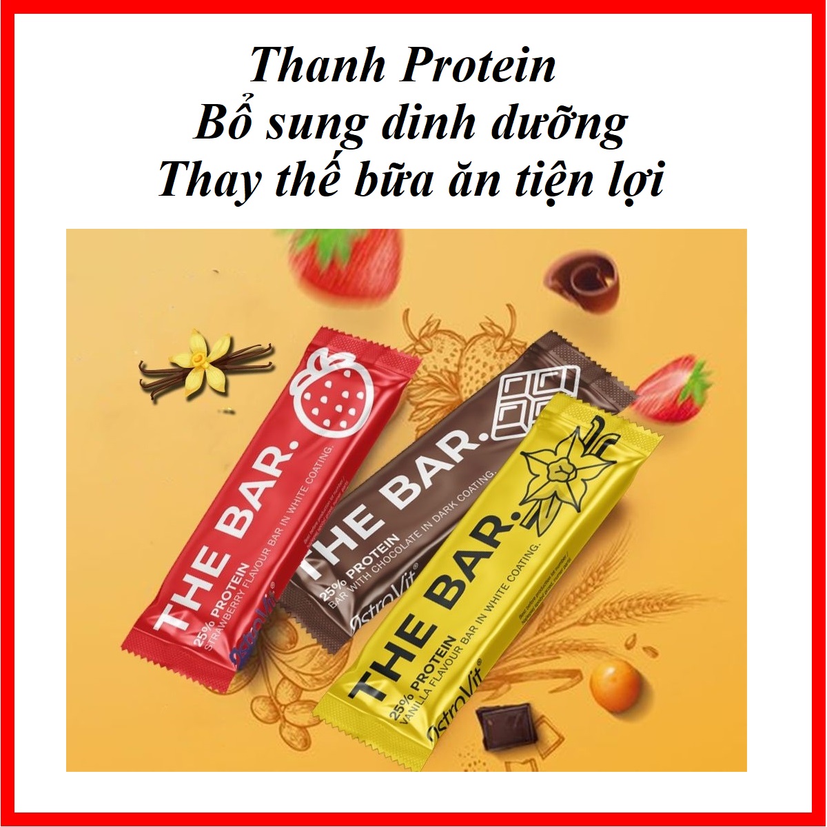 Ostrovit Protein Bar  – Thanh bổ sung Protein tiện lợi, thay thế bữa ăn phụ, dinh dưỡng, thơm ngon