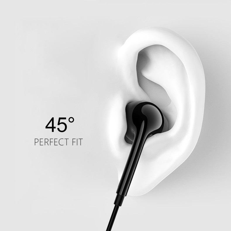 Tai nghe âm thanh nhét tai HOTCASE ANSTY Bass Sound E-035 jack 3.5mm dây tròn siêu bền hỗ trợ micro đàm thoại dài 1.2M - Hàng nhập khẩu