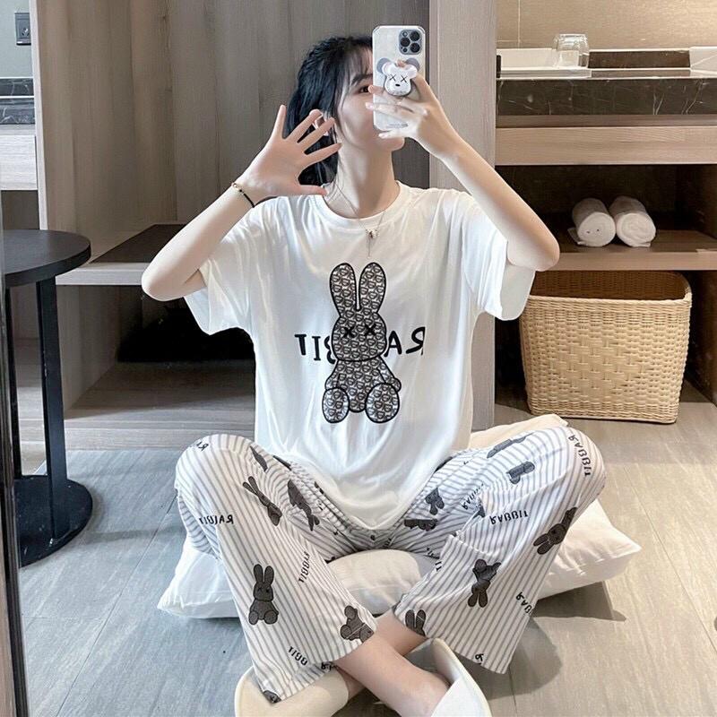 Đồ bộ thun hình gấu đen