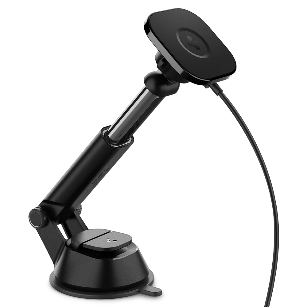Sạc Mag Xe Hơi Spigen OneTap Pro Wireless Magnetic Car Charger Dashboard - Hàng Chính Hãng