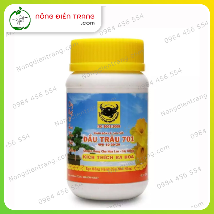 Bộ 04 sản phẩm phân bón Đầu Trâu NPK 501, 701, 901 và MK.ROOT - Chai 100g - Kích thích ra rễ cực mạnh, tăng trưởng, ra hoa, dưỡng hoa và đậu trái hiệu quả VTNN Nông Điền Trang