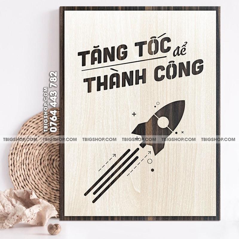 Tranh tạo động lực văn phòng - nội dung &quot;Tăng tốc để thành công