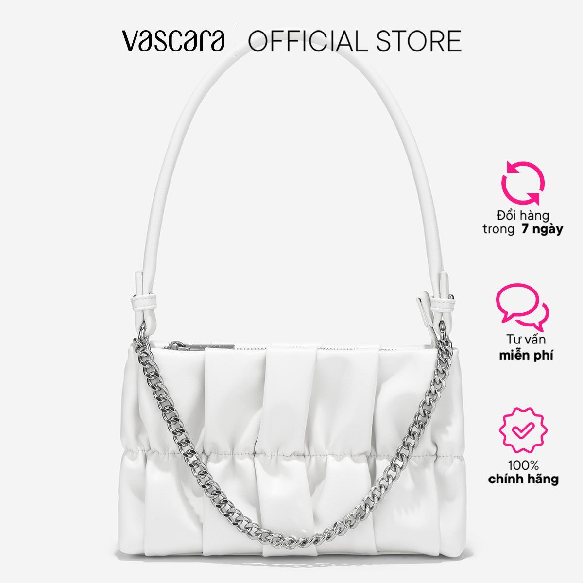 Vascara Túi Đeo Vai May Nhún Phối Xích - SHO 0258