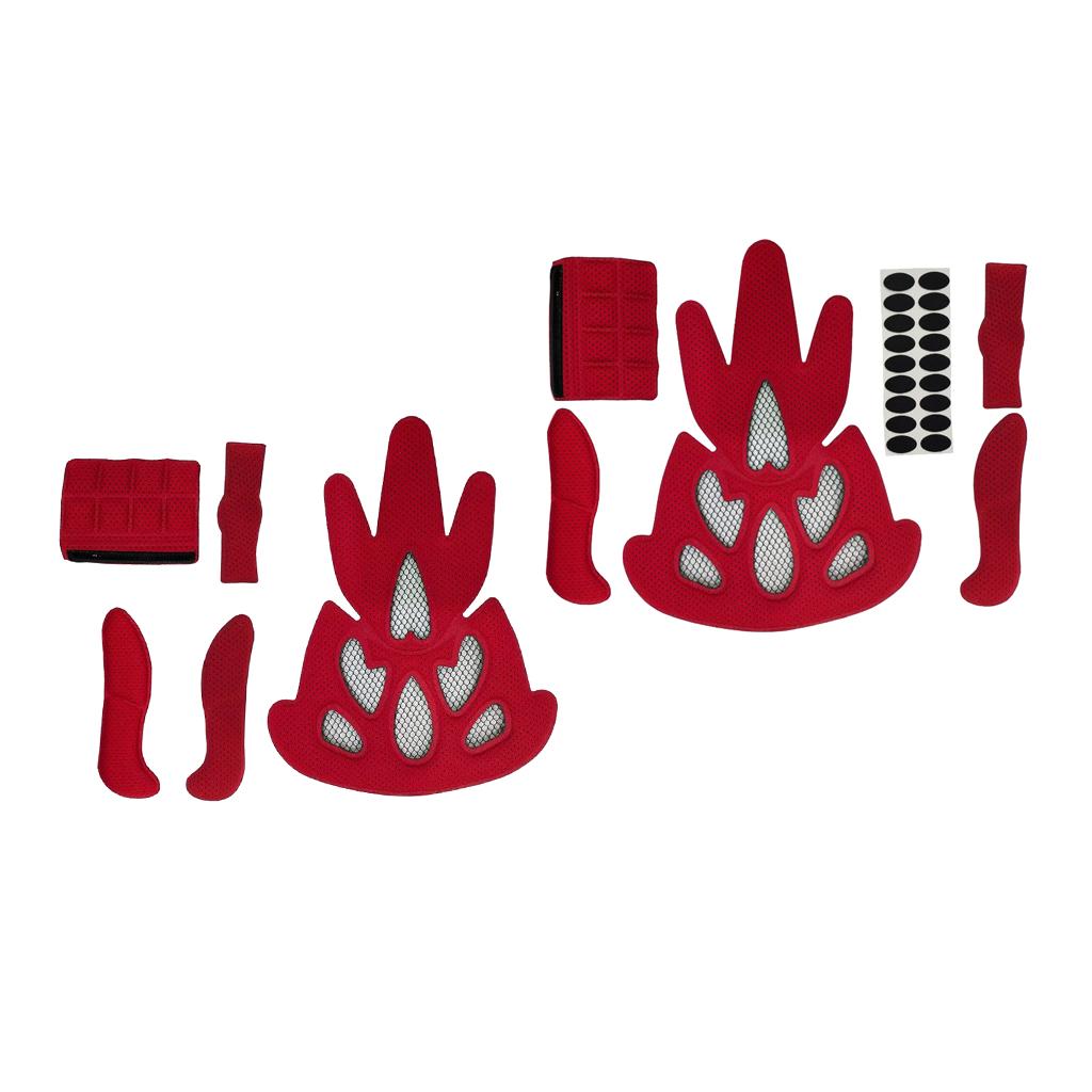 2xFoam Pad Set Replacement Helmet Inner Padding Kit Cushion with Sticker