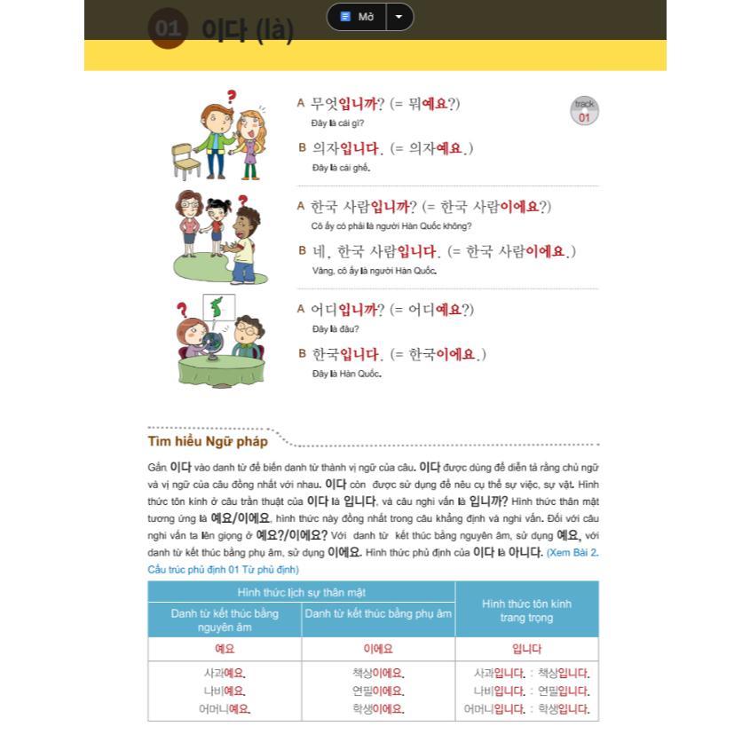 Sách - Ngữ Pháp Tiếng Hàn Thông Dụng - Sơ Cấp - Korean Grammar In Use Beginning - MCBooks