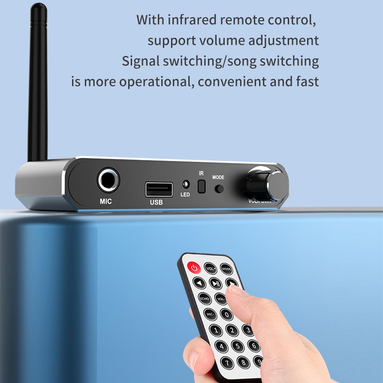 V5.2 Audio Receiver DAC Converter Wireless Audio Adapter for Headphones