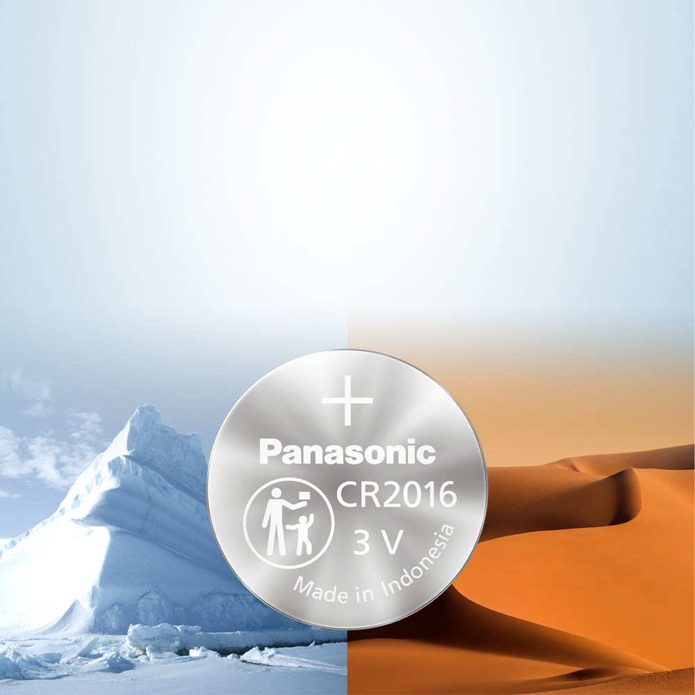 Vỉ 5 viên Pin nút Panasonic 3V CR-2016/5BE - Hàng chính hãng