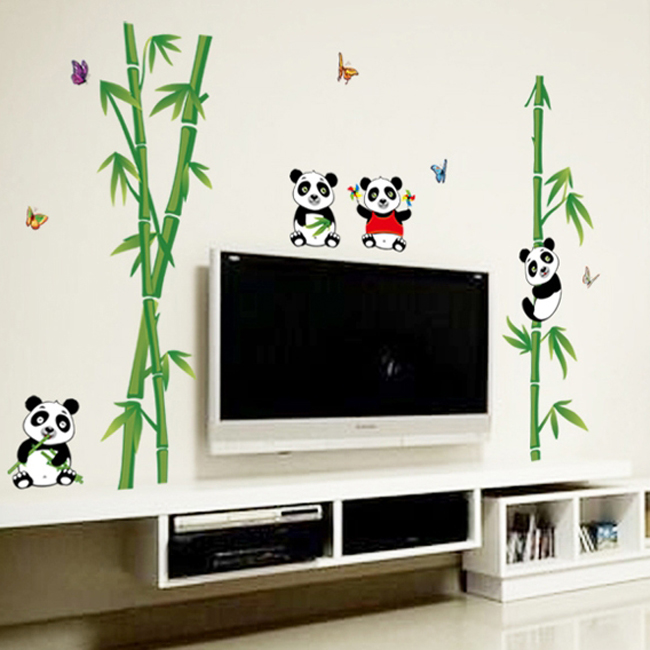 Decal dán tường Gấu trúc AmyShop DB025