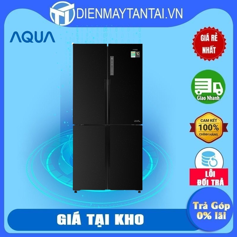 Tủ lạnh Aqua Inverter 456 lít AQR-M525XA(FB) - HÀNG CHÍNH HÃNG (CHỈ GIAO HCM)