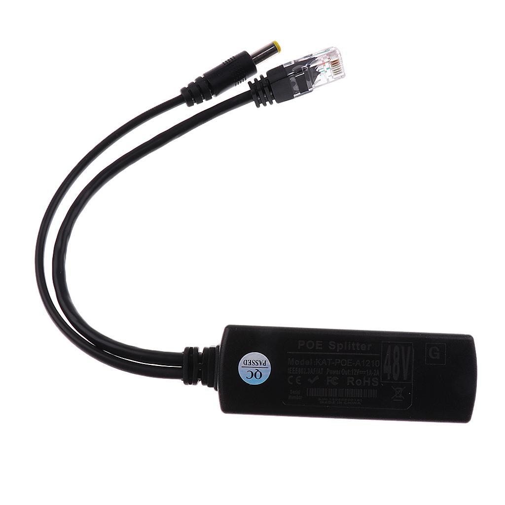 10/ 802.3at PoE Splitter With DC 12V2A 25W Power For Camera