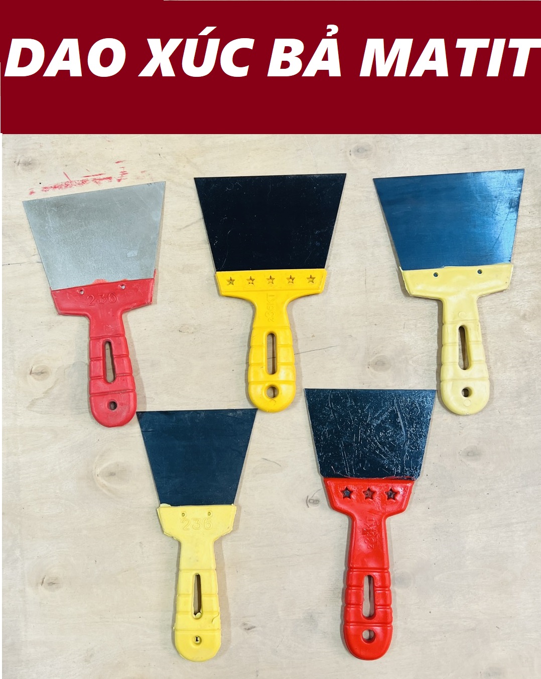 Dao bả dao xúc bả trét matit bả nhựa bả tường
