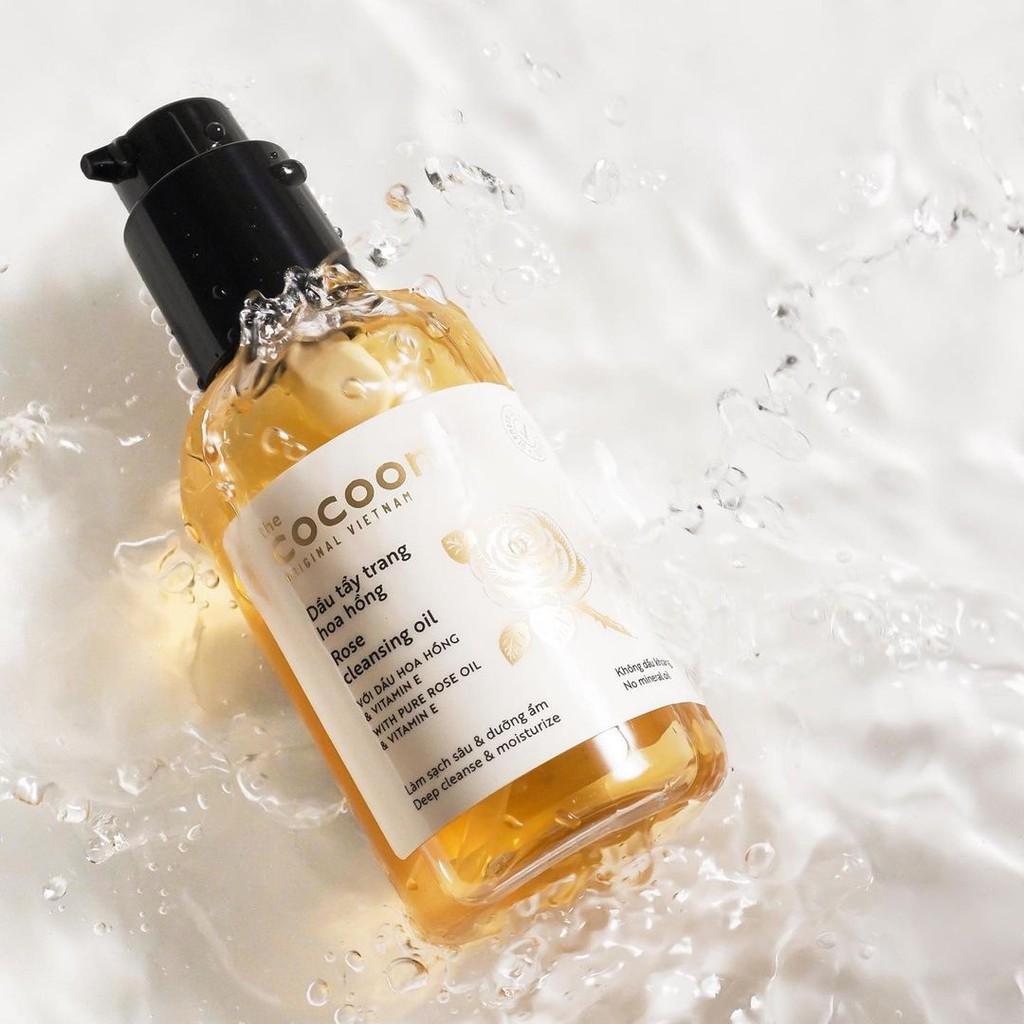 Dầu tẩy trang hoa hồng cocoon 140ml (rose cleansing oil) .