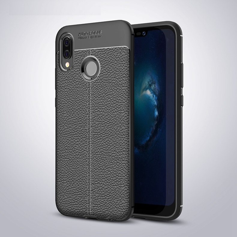 Ốp lưng silicon dẻo giả da chính hãng Auto Focus cao cấp dành cho Huawei Nova 3e
