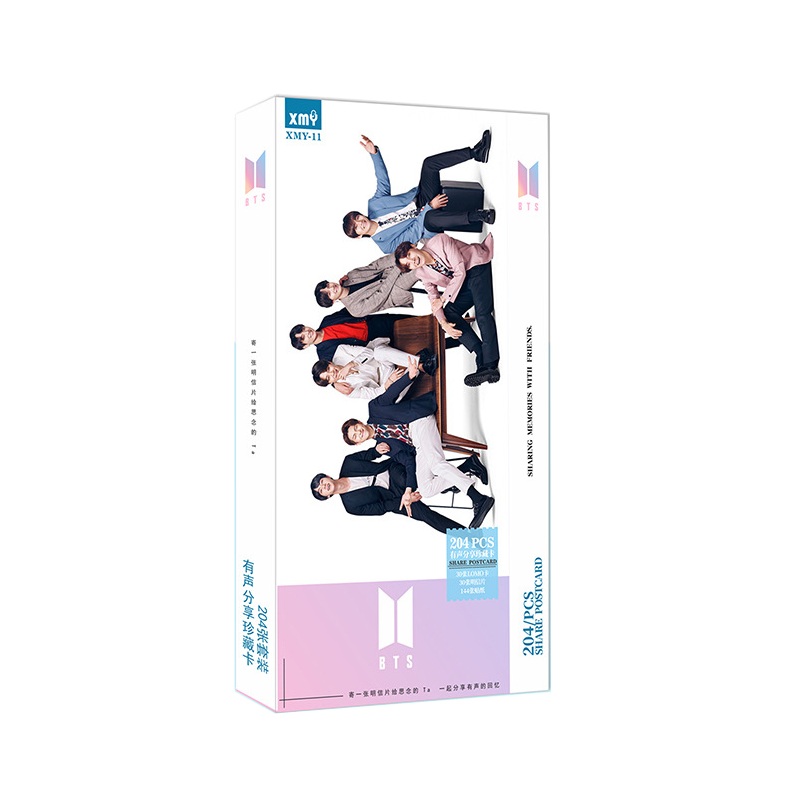 Bộ postcard BTS 204 pcs mới 