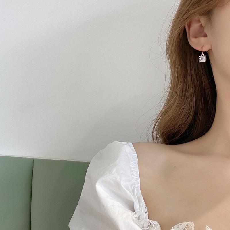 ️ KHUYÊN TAI LẤP LÁNH ️ silver S925 - Không dị ứng da - Không gỉ và siêu bền màu