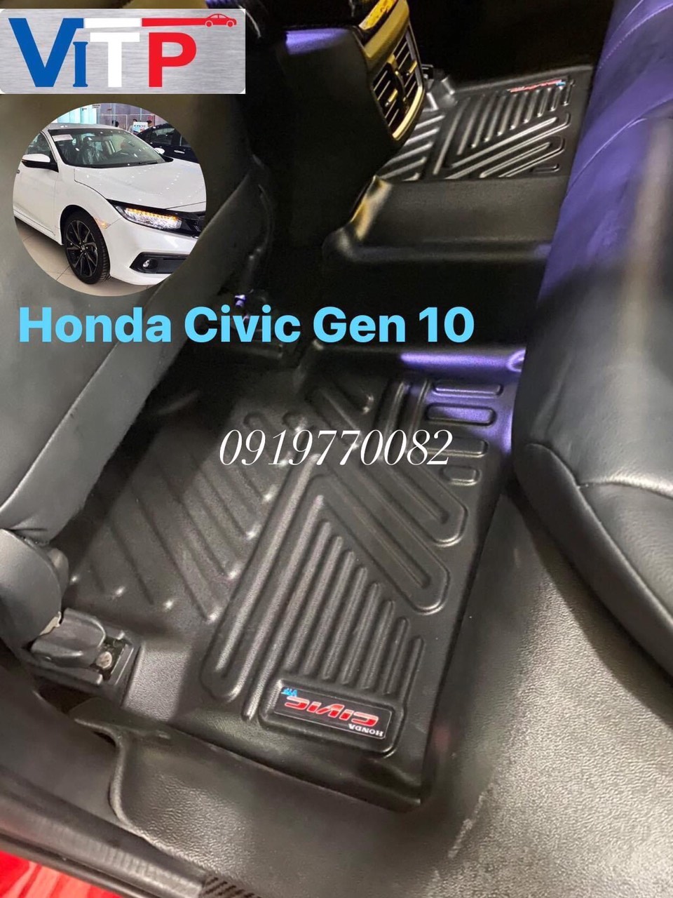 Thảm sàn nhựa đúc khuôn ViTP Honda Civic