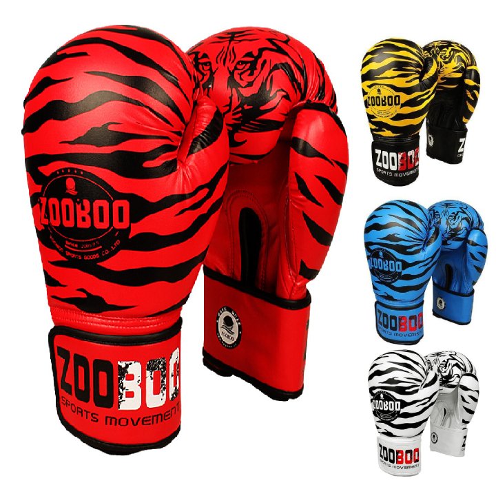 Găng tay đấm bốc boxing mma Zooboo hổ vằn cao cấp thế hệ 5.0 tặng băng đa boxing cuốn tay 3M, êm hơn, ưu việt hơn, bền bỉ hơn, ôm phom hơn - dành cho dân chuyên boxing mma võ tổng hợp