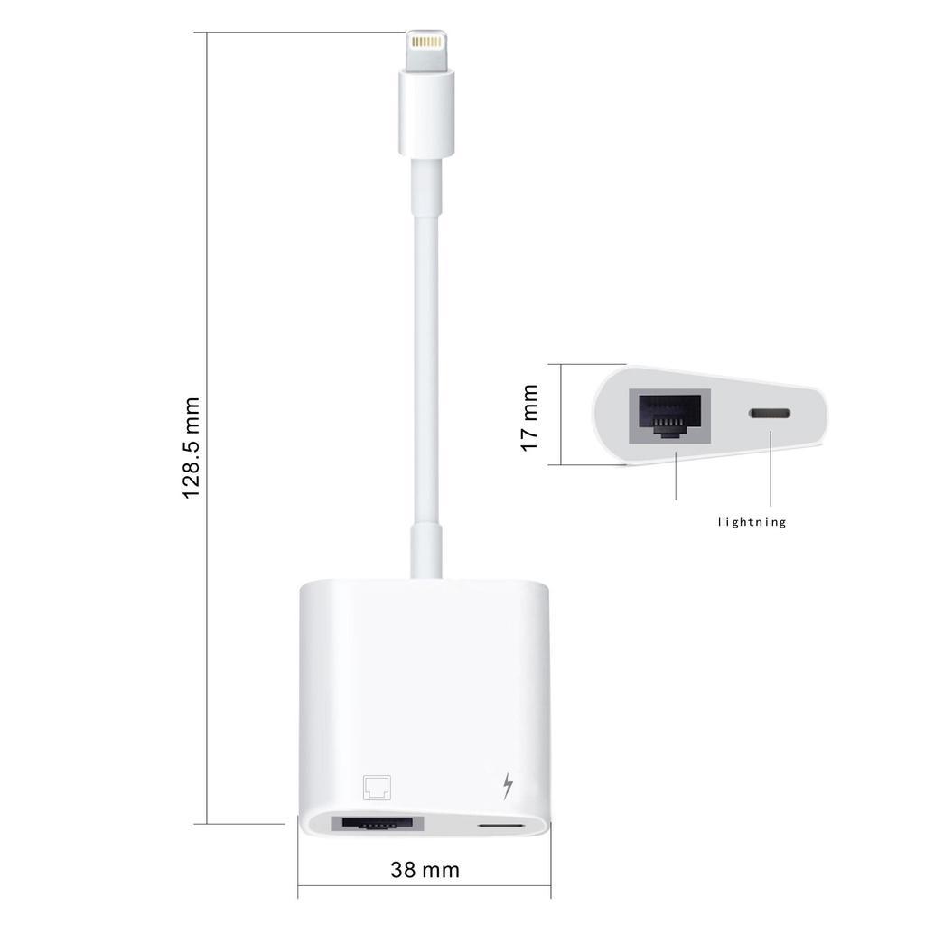 Bộ chuyển đổi sang Ethernet RJ45 cho IPtablet táo máy nghe nhạc táo mạng LAN sang Ethernet Dongle