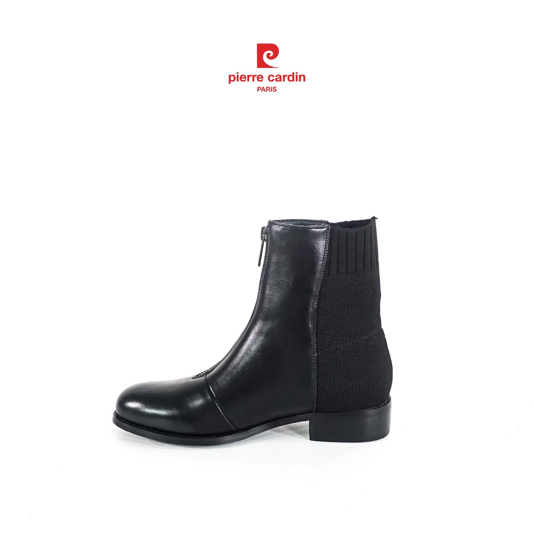 Giày boots nữ Pierre Cardin thiết kế cổ vớ mềm mại, êm chân, đế cao 3cm - PCWFWS 211