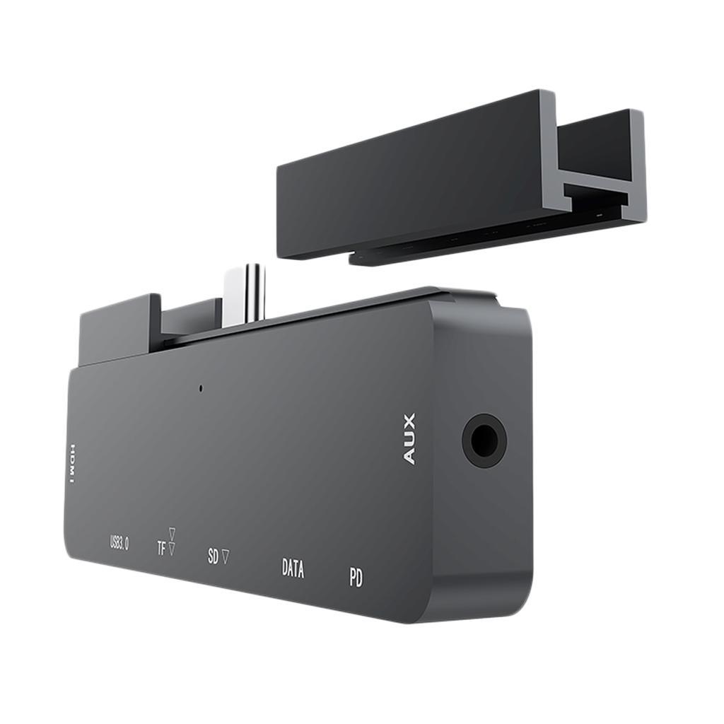 C Hub,7 in 1 USB C Adapter with Gigabit Ethernet Port, PD Type C Charging Port,