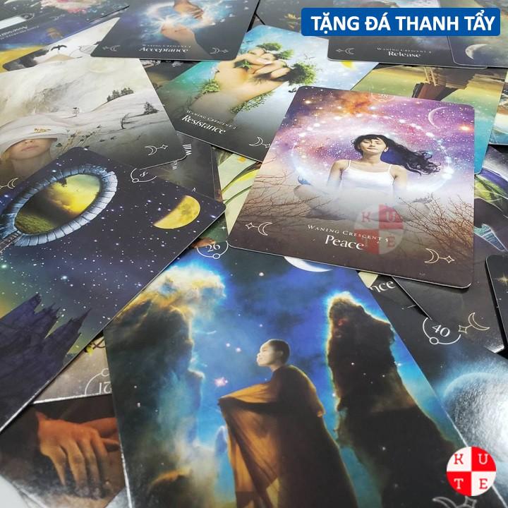 Bộ Bài Oracle Queen Of The Moon 44 Lá Bài Tặng Link Tiếng Anh Và Đá Thanh Tẩy