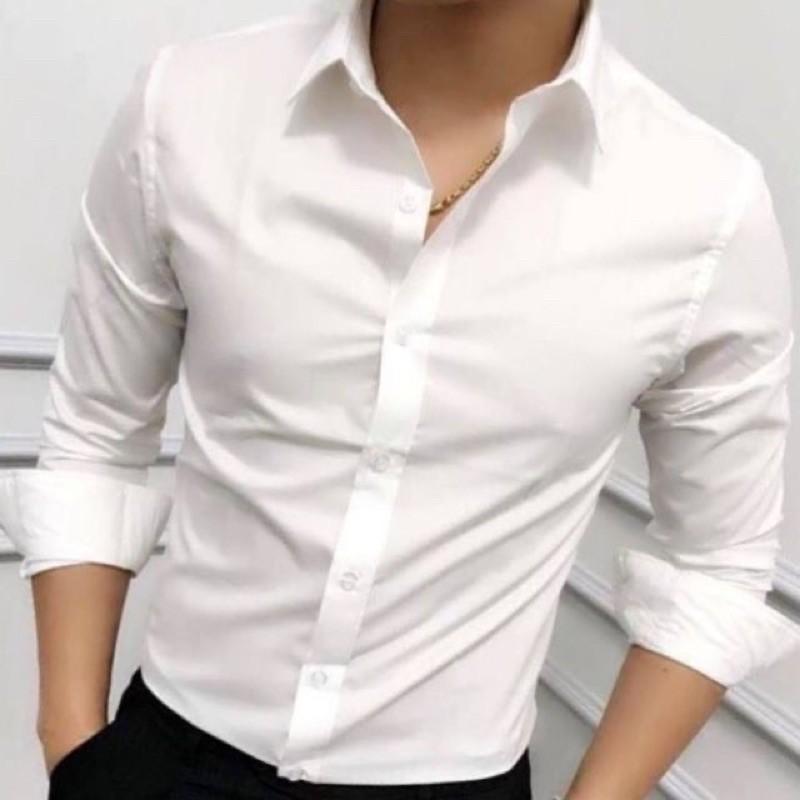SƠMI TRẮNG VẢI TRƠN CHỐNG NHĂN
