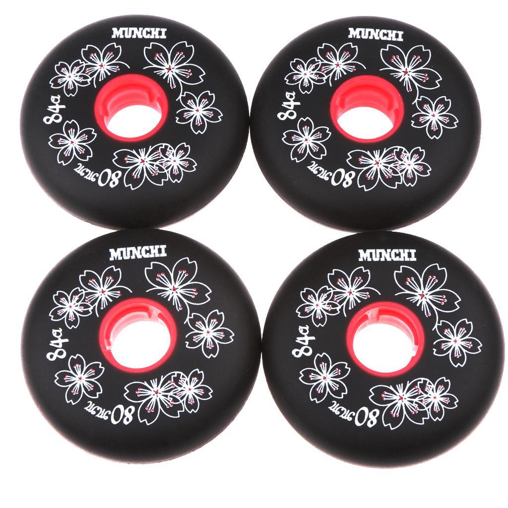 8 Pieces Inline Roller Hockey Fitness Skate Replacement Wheel 84A