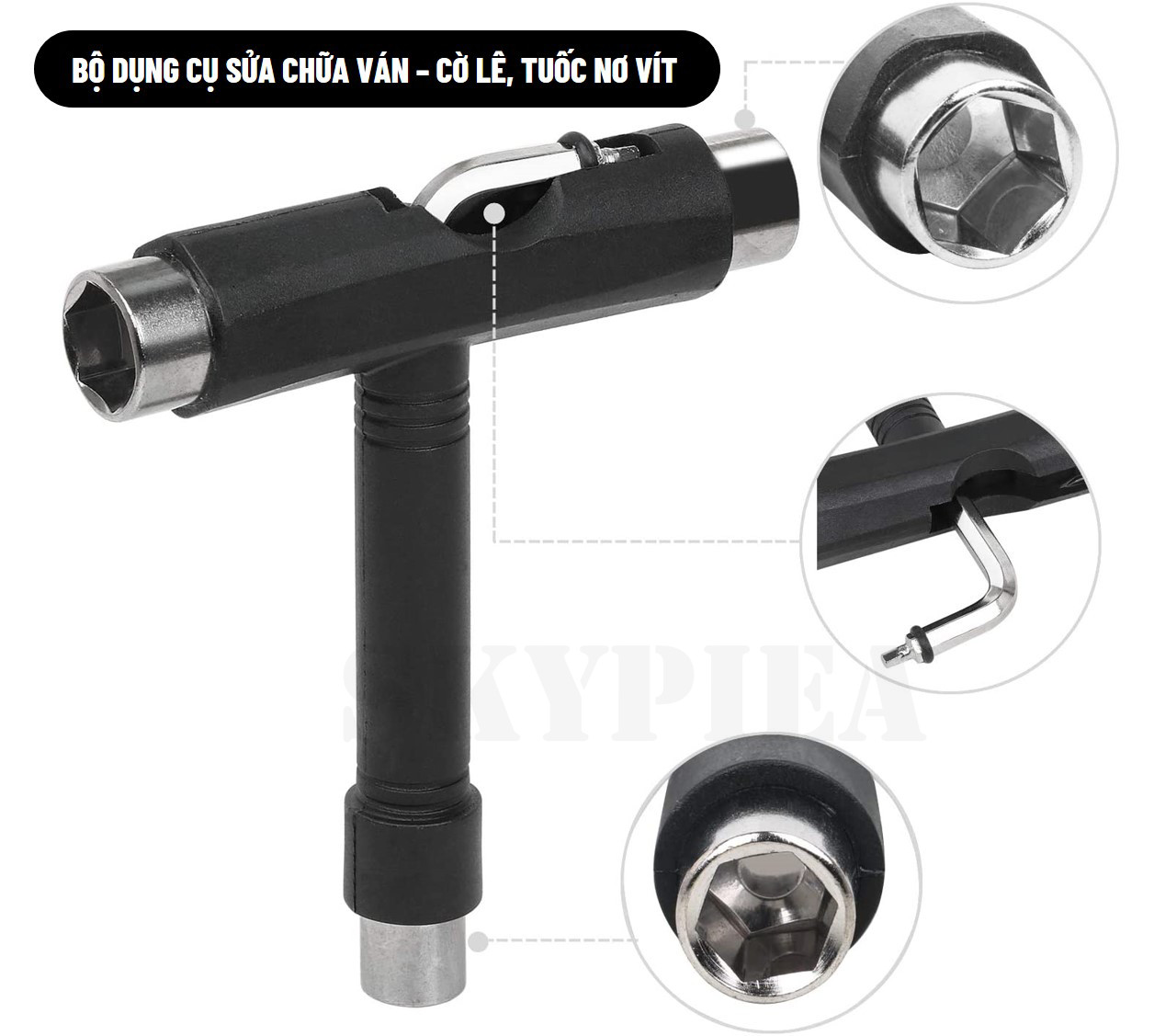 Dụng Cụ Tháo Lắp Ván Trượt - Cờ lê - Tools T- Đầu tháo lắp đa dạng - sử dụng cho mọi loại ván trượt