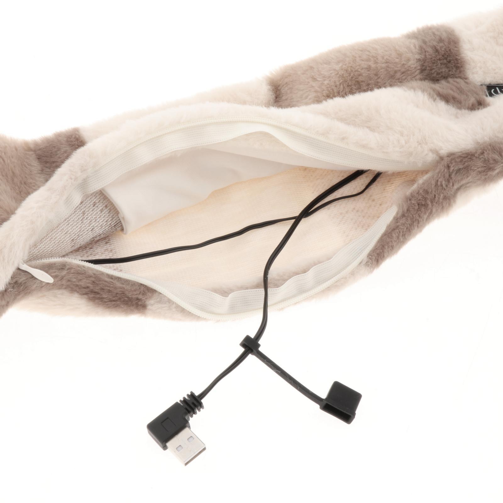 Winter Heating Scarf, Warm Washable Neck Heating Pad for Skiing Camping Women Men