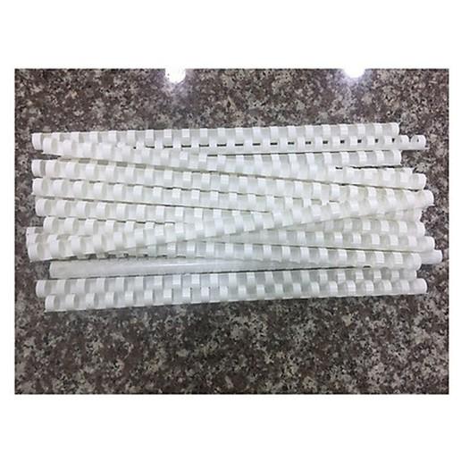 Gáy lò xo nhựa DSB 10 mm (100 cái/hộp) (80 tờ) - Trắng