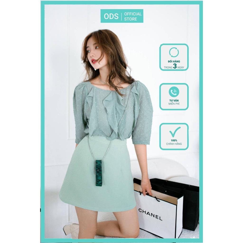 Áo bèo dọc thân trước ODS xếp ly