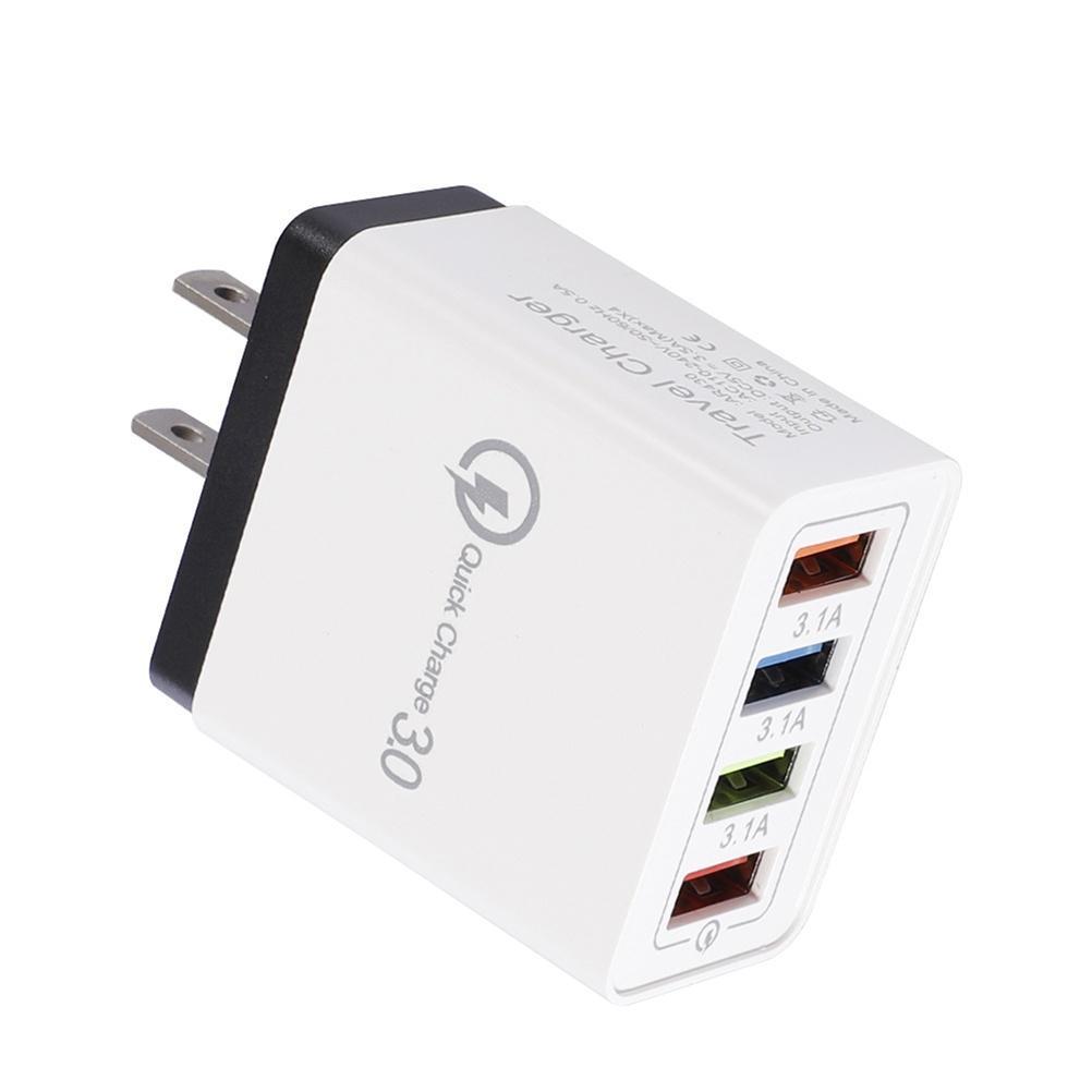 Củ sạc điện thoại 4 cổng USB 3.1A dành cho du lịch