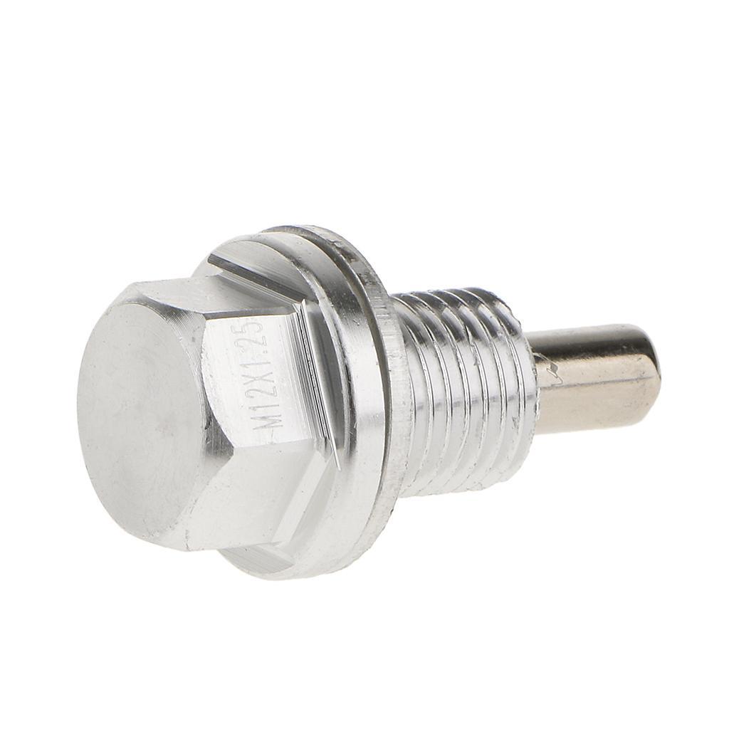 3-5pack M12X1.25 Anodized Magnetic Engine Oil Pan Drain Bolt Plug for Toyota