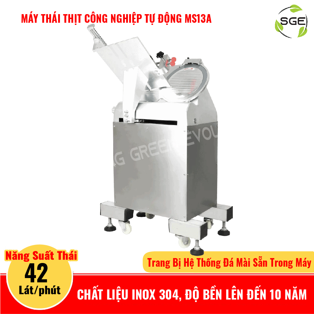 Máy Thái Thịt Công Nghiệp Spring Green Evolution MS13A – Hàng Chính Hãng