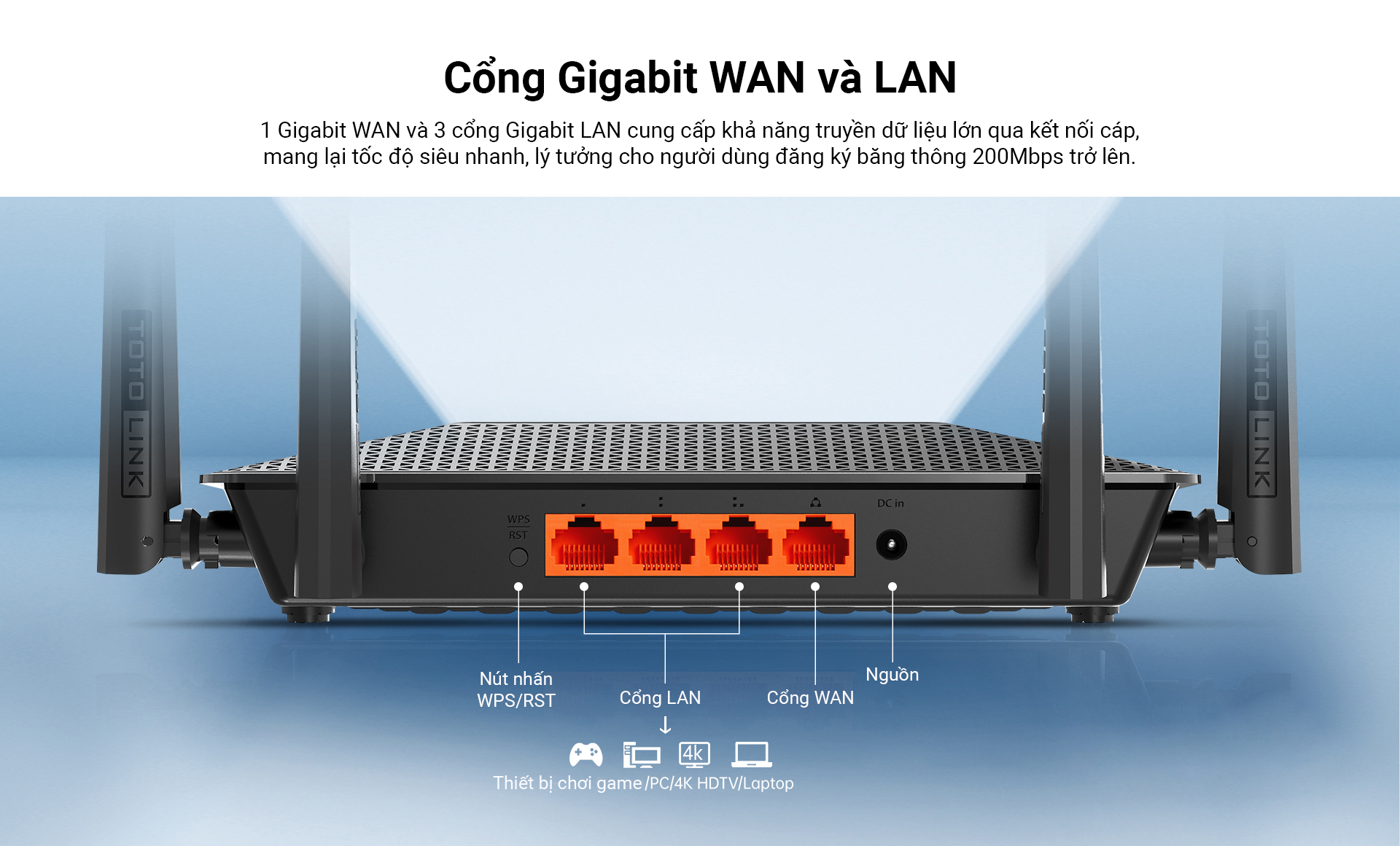 Router Wi-Fi băng tần kép Gigabit AC1200-A3300R_HÀNG CHÍNH HÃNG