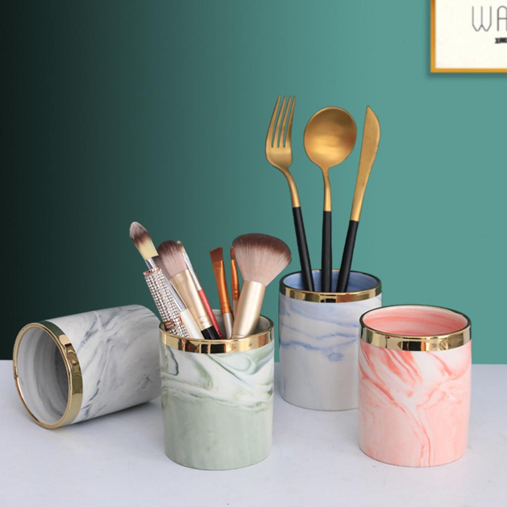 Desktop Storage Box Makeup Organizer Box Pen Brush Container Case