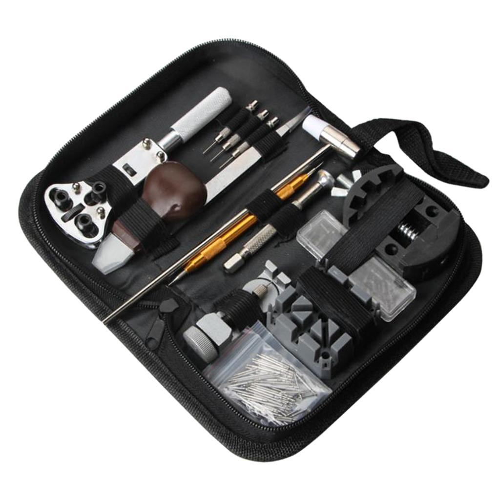 136pcs Watch Repair Kit Case, Spring Bar Tool Set, Watch Band Link Pin Tool