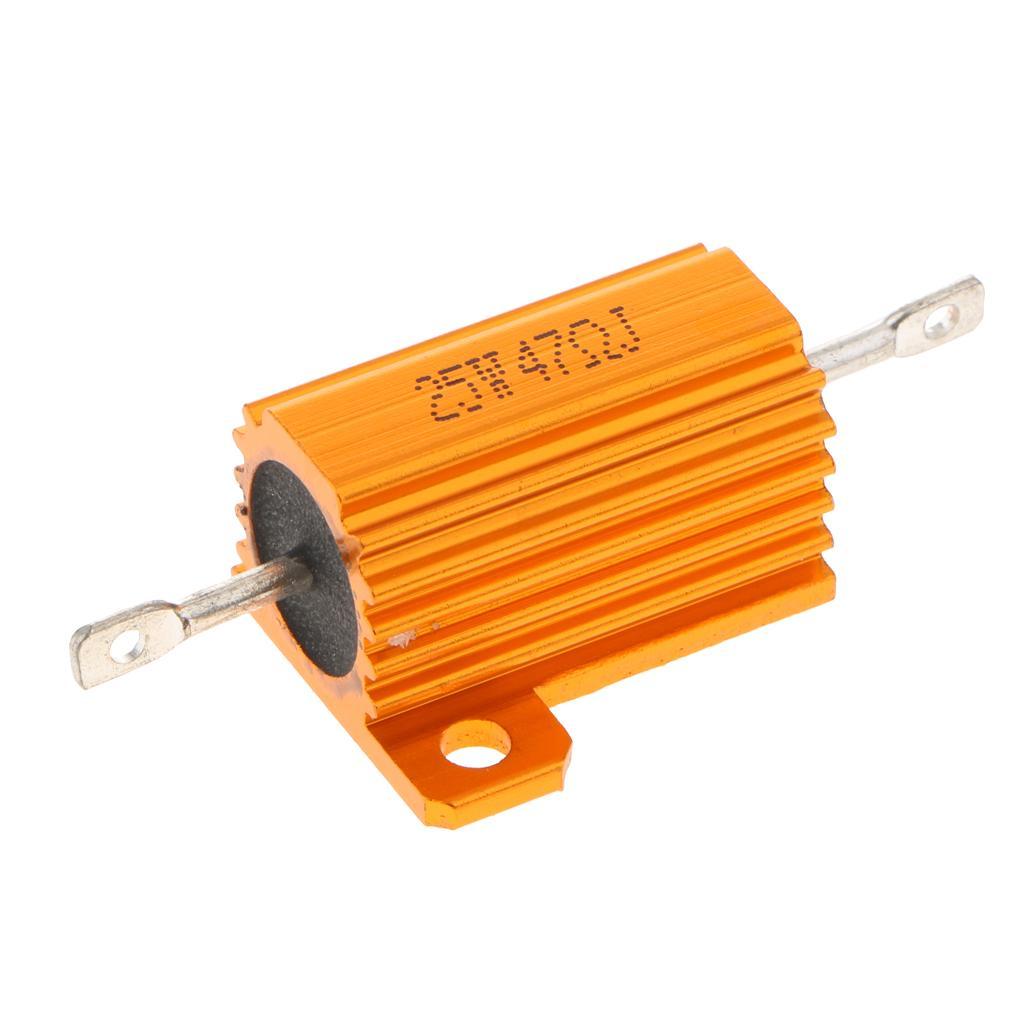 2-8pack Golden Resistor Aluminum Case Wirewound Chassis Mounted 1K Ohm