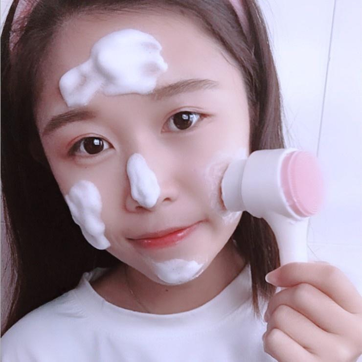 Cọ Rửa Mặt 2 Đầu Lông Mềm Mượt H041